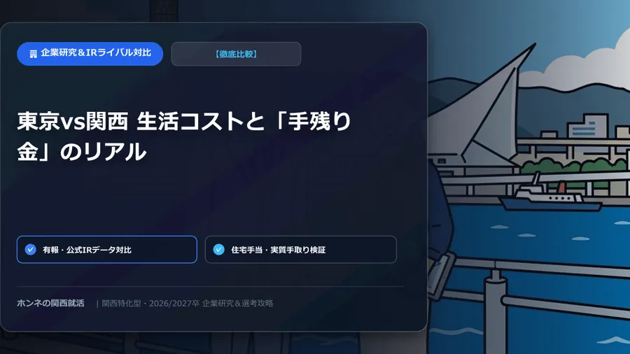 【企業研究・ライバル比較】ダイキン工業 vs パナソニック：平均年収・手厚い住宅手当・実質手取り徹底対比