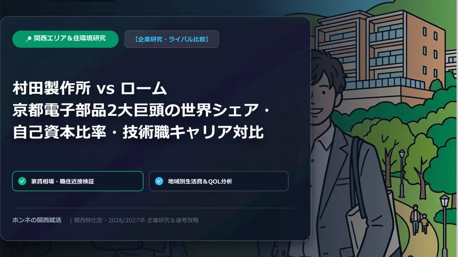【大阪・梅田・北摂で働く】職住近接のリアル！家賃相場と通勤ラッシュを避ける住まい選び＆優良企業マップ